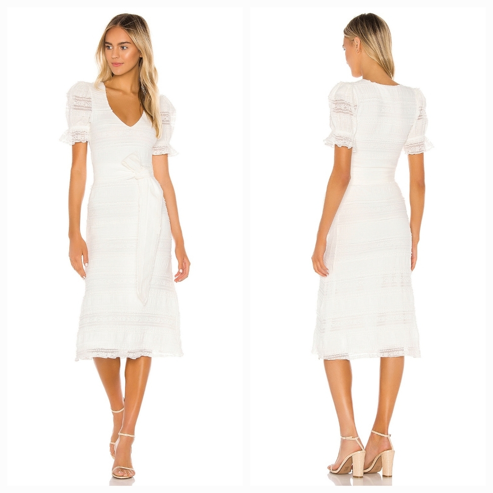NWT Tularosa Quinn Midi Dress in White